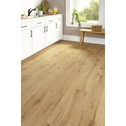 Pacific Crest Golden Hickory 0.24 in. Thick x 9.13 in. Width x 48 in. Length Waterproof Rigid Core Painted Bevel Vinyl Plank Flooring (15.22 Sq. Ft. Per Case - 5 Pieces Per Case)