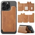 thumbnail image 6 of Magsafe Wallet for iPhone 17/16/15/14/13/12 Pro Max Plus Series, Card Holder Strong Magnetic Vegan PU Leather Wallet Stand with 7 Card Slots, RFID Blocking - Brown, 6 of 18