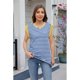 thumbnail image 4 of Camisetas Básicas de Verano para Mujer, Camisetas Informales Sin Mangas, Camisetas Holgadas XXL, Azul y, 4 of 8