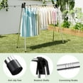 thumbnail image 3 of KK KINGRACK Clothes Drying Rack, Foldable Clothing Rack, for Indoor Outdoor, Stainless Steel, 3 of 9