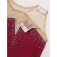 thumbnail image 6 of YiZYiF Kids Girls Mesh Splice Skating Dress Sleeveless Gymnastics Leotard, 6 of 7