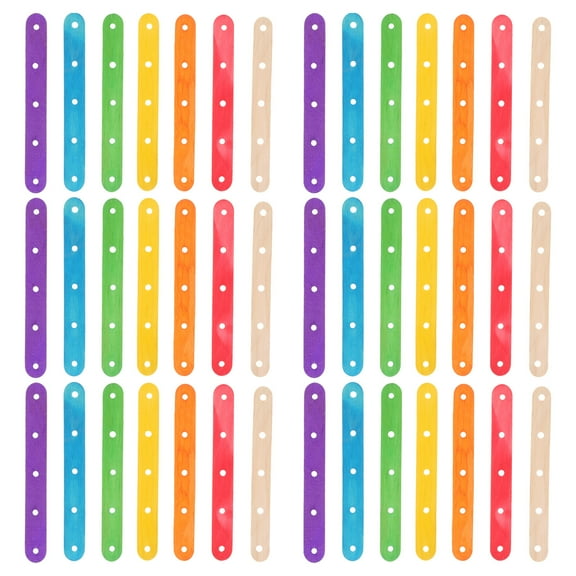 Uonlytech Craft Production Stick Lolly Stick Wood 100Pcs for Home DIY