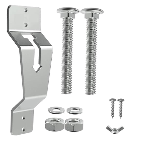 Soporte Portallantas Fijador de Neumáticos de Repuesto Montaje Rápido Fácil Manejo Acero Inoxidable Resistente Adecuado para Remolques Cerrados y
