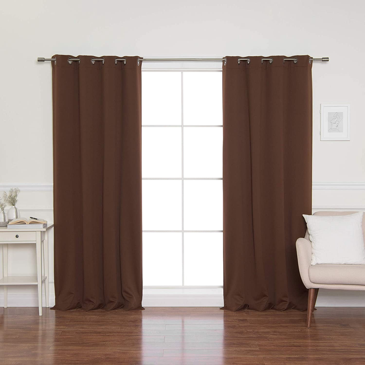 Quality Home Thermal Insulated Blackout Curtains - Antique Bronze
