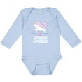 thumbnail image 3 of Inktastic My Mimi Loves Me Unicorn Girls Long Sleeve Baby Bodysuit, 3 of 5