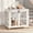 White, variant on YOKWOK 42 Inch Heavy Duty Dog Crate Furniture, Large Dog Kennel with 6 Locks & & Double Door, Escape-Proof Indoor Dog Cage for Large Dogs, Chew Resistant Metal Dog House, Brown