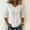White women v neck blouse a1, variant on SSZMDLB Women V Neck 3/4 Sleeve Blouse Embroidery Boho Casual Tunic Tops Summer Vacation Outfits Flowy Shirt, Red 2XL
