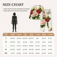 thumbnail image 6 of Disketp Pajamas Set Long Sleeve Sleepwear Womens Button Down Nightwear Pj Sets-Vintage Bike Flower Butterfly, 6 of 9