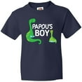 thumbnail image 3 of Inktastic Papou's Boy Grandson Gift Youth T-Shirt, 3 of 5