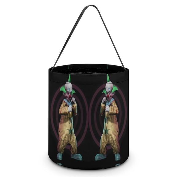 Killer Klowns from Outer Space Clown Halloween Candy Bag, Trick Or Treat Bags - Light Candy Buckets & Tote Bags for Halloween Parties