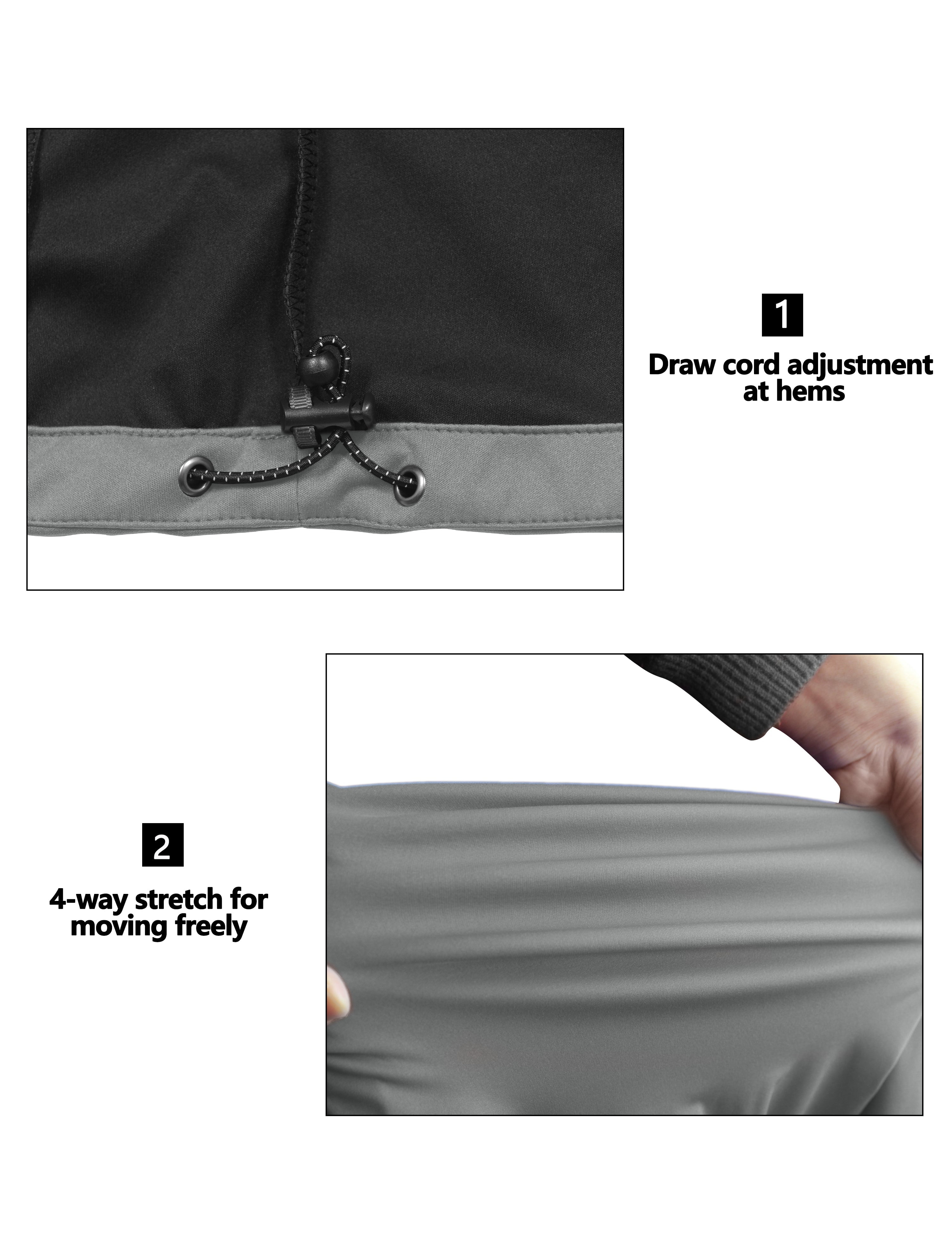 Little Donkey Andy Women's Lightweight Softshell Vest Windproof Sleeveless Jacket for Running Hiking Travel Reflective Gray L