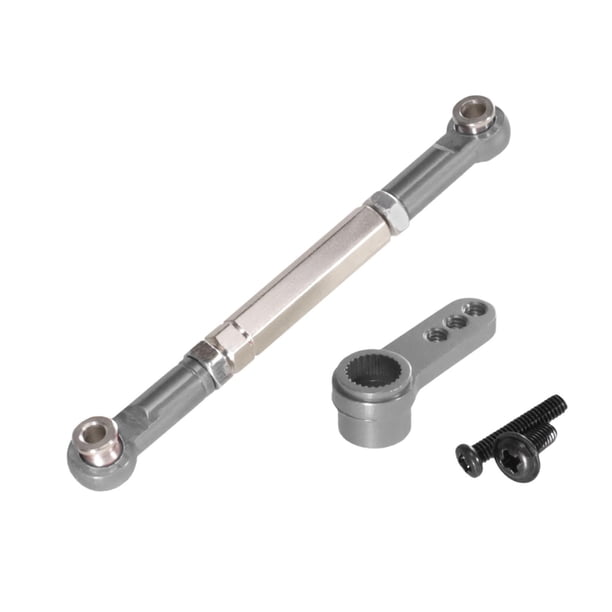 Accesorio de varilla servo RC estable de metal profesional para conjunto de dirección mejorado Gris
