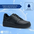 thumbnail image 3 of Shoes for Crews Holcombe Mens Womens Non Slip Work Shoes Water Resistant Walking Sneakers Food Service Comfortable Slip Resistant Shoes Chef Kitchen, Black, Mens 8,Womens 9.5, 3 of 6