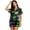 Green, variant on QASIEATN Womens Pajama Sets Halloween Print Buttoned Waist Set Short Sleeve Top and Shorts Casual Loungewear Set