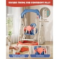 thumbnail image 5 of YUFU 4-in-1 Toddler Slide & Swing Set for Kids Age 1-3 with Basketball Playground Slide Indoor Outdoor Playset, 5 of 8