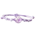thumbnail image 1 of Bracelet Fille Fleur Pressée Ajustable Bracelet Gypsophile Séchée Bracelet Charme, 1 of 10