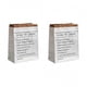 thumbnail image 1 of Nordic Style Creative Paper Bag for Storage Use Made of Durable Paperboard White 2Pcs, 1 of 3