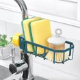 thumbnail image 3 of Travelwant Sponge Holder Over Faucet Kitchen Sink Caddy Organizer, Stainless Steel Detachable Hanging Faucet Drain Rack, 3 of 7