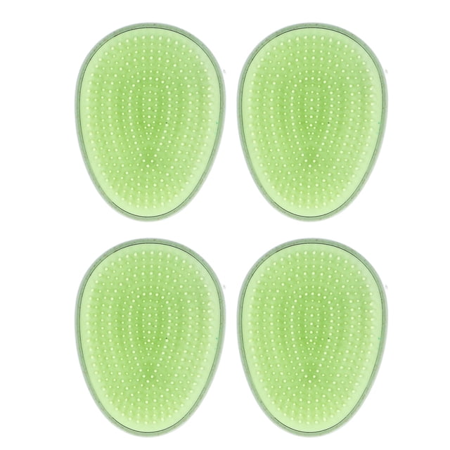 Peine de Forma Redonda de Huevo, Cepillo Masajeador del cuero Cabelludo 4pcs Conveniente Compácto
