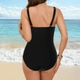 thumbnail image 6 of TTUHYWXI One Piece Swimsuit Women Bathing Suit Tummy Control Swim Suits for Women 2026 Modest Swimwear (Black, L), 6 of 9