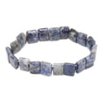 thumbnail image 1 of Beaded Bracelet, Flat Tube Shape Beads Stretch Bracelet Blue Dot Mixed Color  For Birthdays, 1 of 8