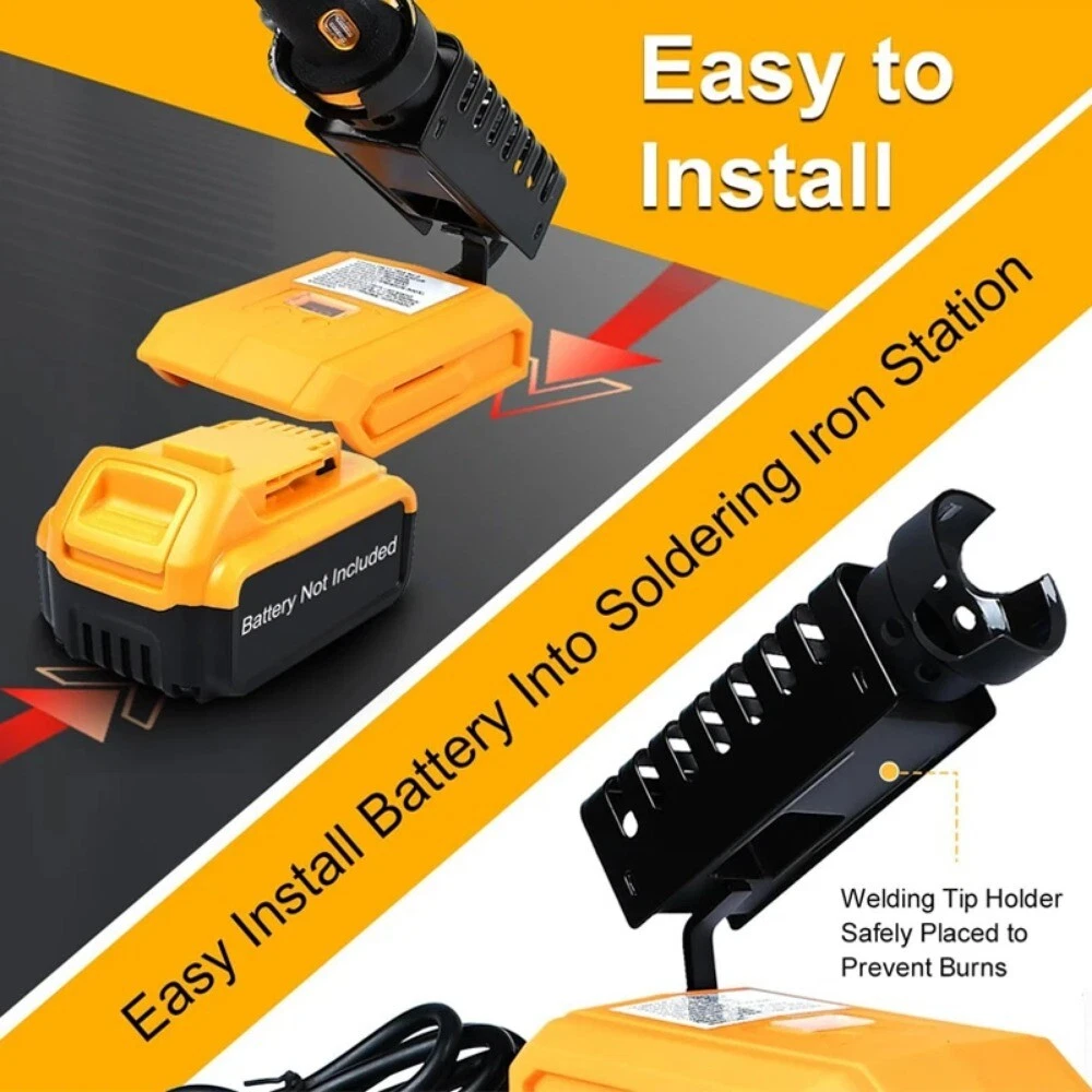 Cordless Electric Soldering Iron Welding Power Tool Fast Heating For Dewalt 20v