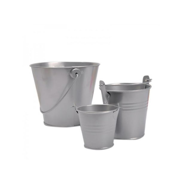 Dragonus Mini METAL BUCKETS & POTS Small Pail Tins Candy Tree Plant