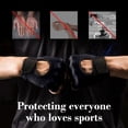 thumbnail image 5 of Kieccall Breathable Mesh Half Finger Gloves for Gym Yoga Cycling Weight Lifting Anti Callus Fitness Gear, 5 of 7
