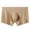 Beige, variant on Mens Underwear Clearance Men's Solid Color Ice Silk Seamless One Piece Boxer Briefs