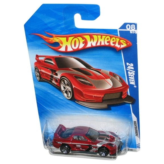 Hot Wheels Nightburnerz '10 8/10 (2010) Red 24/Seven Toy Car 096/240