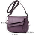 thumbnail image 4 of Bolsos cruzados para mujer de piel sintética, bolsos de hombro, bolsos de viaje y bolsos de bolsillo medianos, 4 of 7