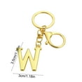 thumbnail image 2 of Alphabet Initial Letter Keychain in Metal Alloy - Personalizable Pendant for Keys, Bags and Wallets - Durable Everyday Accessory for a Unique Style - Ideal Gift Idea, 2 of 6