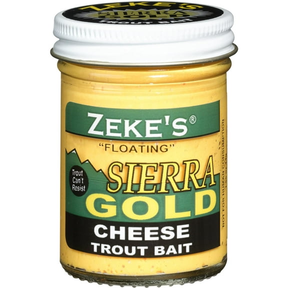Atlas Mike's Zeke's Sierra Gold Floating Trout Dough Bait, Cheese, Yellow