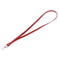 thumbnail image 4 of Cordón Correa para El Cuello Sunnimix Clip de Metal Tarjeta de Identificación Cuero de PU rojo, 4 of 7