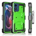 thumbnail image 3 of Tekcoo Cases for Motorola Moto G Power 5G 2024, [Buit-in Screen Protector] Combo Holster Belt Clip [Heavy Duty] [Kickstand] Full-Body Rugged Holster Case -Green, 3 of 9