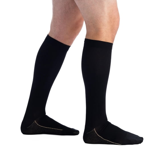 EvoNation Men's Copper Sole 20-30 mmHg Compression Socks