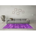 thumbnail image 3 of Ahgly Company Indoor Square Oriental Pink Industrial Area Rugs, 7' Square, 3 of 4