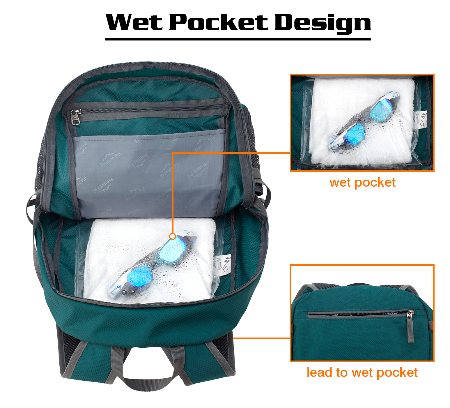 Venture Pal 40L Lightweight Packable Travel Hiking Backpack - image 4 of 7