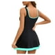 thumbnail image 3 of WILLBEST Trajes de Baño Niña Natación Traje de Baño de Moda Para Mujer Sin Mangas Tipo Falda Dividida Traje de Baño Sexy Sin Espalda Triángulo Traje de Baño de Playa, 3 of 3