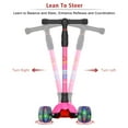 thumbnail image 4 of Allek Kick Scooter B02 with Light-Up Wheels and 4 Adjustable Heights for Children from 3-12yrs (Rose Pink), 4 of 8