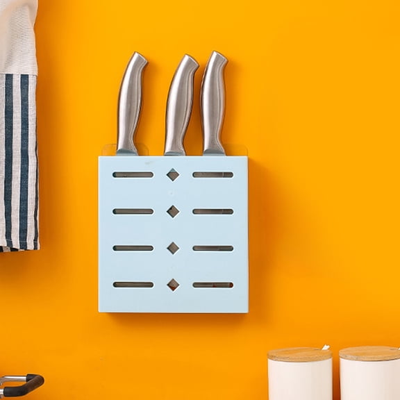 Tgbvmt Wall Mounted Knife Organizer Storage Rack Plastic Modular Household Kitchen Knife Holder Multi Size Adjustable Safe Knife Storage Compact Convenient Durable Modern Kitchen Essential