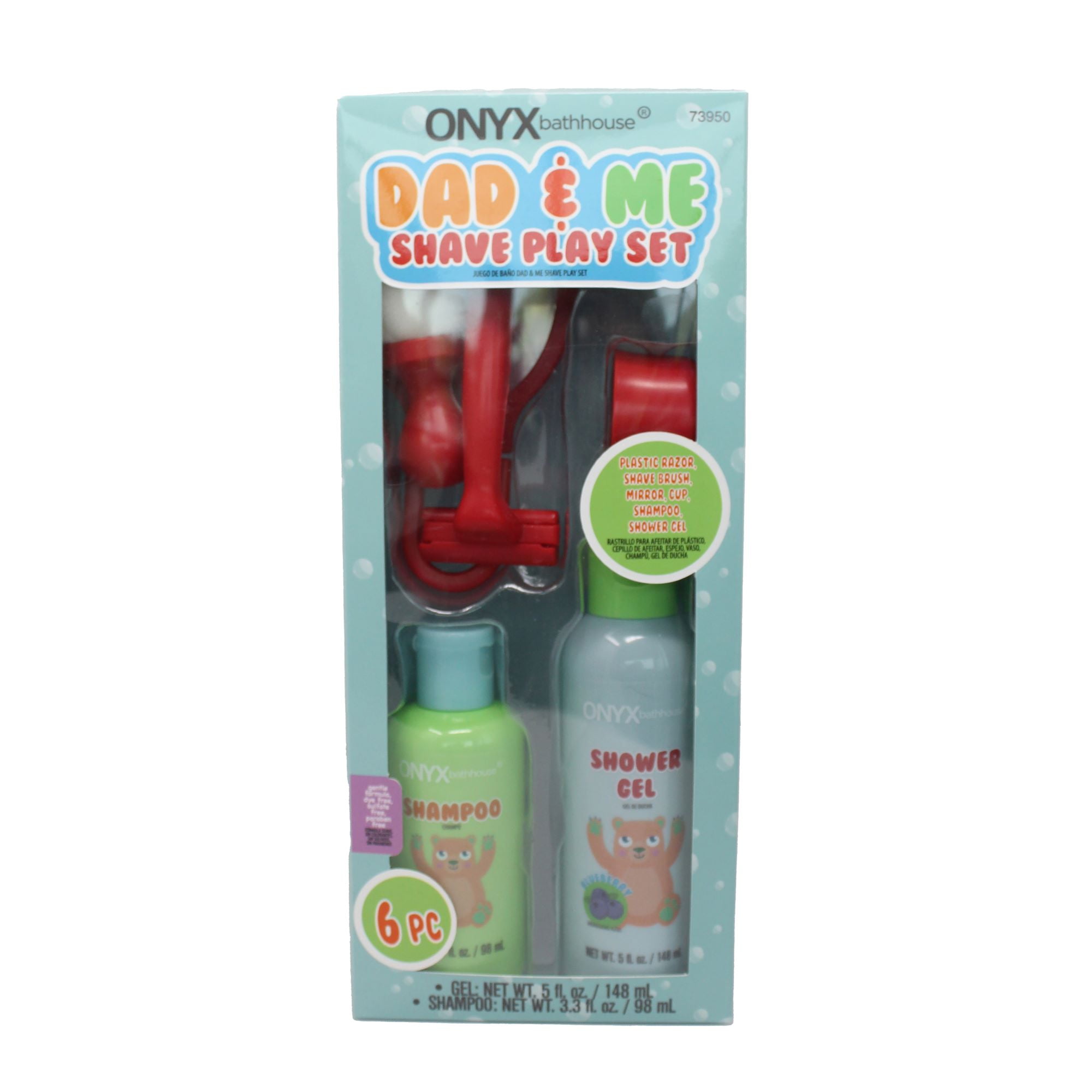 (2 pack) ONYX Professional® Kids Dad & Me Bath & Shave Gift Set, 6 Count