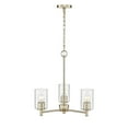 thumbnail image 5 of Millennium Lighting  Ashli 3 Light Chandelier with Clear Honeycomb Glass Shades 3 Light - Modern Gold, 5 of 5