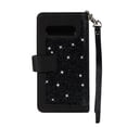 thumbnail image 3 of Zipper Wallet Case for Samsung Galaxy S10 Phone, Allytech Bling Glitter Leather Case with 9 Credit Card Holder Flip Magnetic Closure Stand Cover with Cash Pocket and Hand Strap, Black, 3 of 7