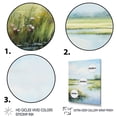 thumbnail image 3 of Designart "Meadow Calm Waters II" Landscape & Nature Floater Framed Wall Art Print, 3 of 7