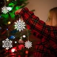 thumbnail image 2 of Copos de nieve Fuebueo: adornos para árbol de Navidad, adornos de copos de nieve para decorar el árbol de interior con un toque invernal., 2 of 8