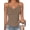 Bm06-Coffee, variant on Anygrew Tank Top for Women with Built in Bra Lace Adjustable Spaghetti Strap Camisoles Ribbed Slim Basic Tops