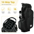 thumbnail image 2 of Sturdum 14-Way Golf Stand Bag for Men & Women, Lightweight Golf Bag with Full-Length Dividers, Ergonomic Double Shoulder Strap, Multiple Storage Pockets & Rain Hood, 2 of 8