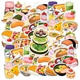 thumbnail image 3 of 35pcs-50pcs Cute Food Stickers Cartoon Dessert Stickers Funny Cuisine Decals for Laptops Notebooks Suitcase, 3 of 9
