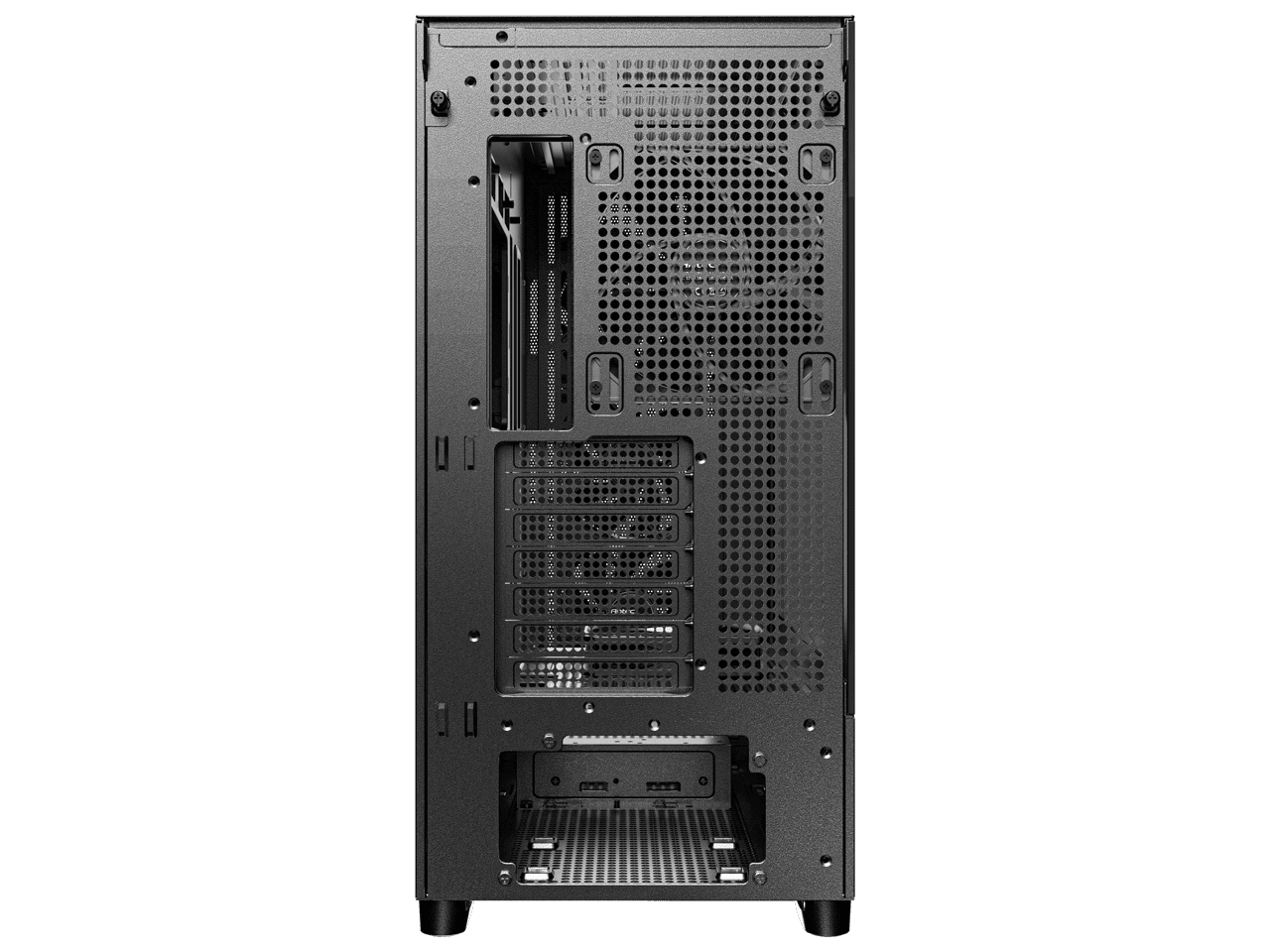 Antec FLUX Mid-Tower E-ATX PC Case with Wood Frame and Mesh Panels